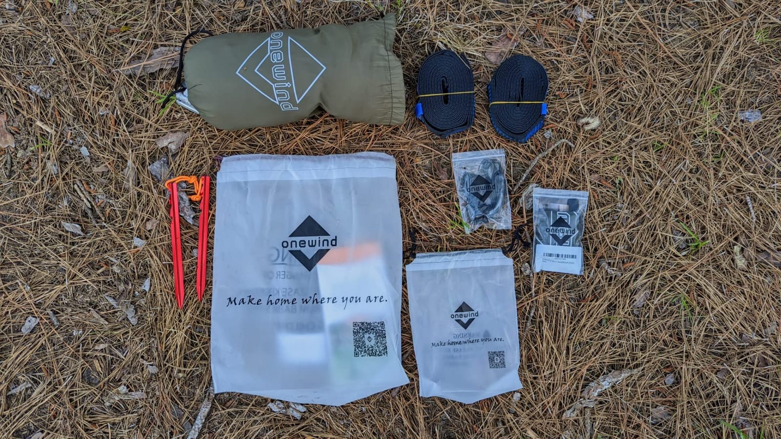Onewind 11ft Ultralight Camping Hammock with Mosquito Net and Ridgeline | 40D Hexagon Ripstop Nylon, Integrated No-see-ums Bugnet, 64'' Single Wide Panel, Lightweight Hammock for Hiking Backpacking customer photo 2
