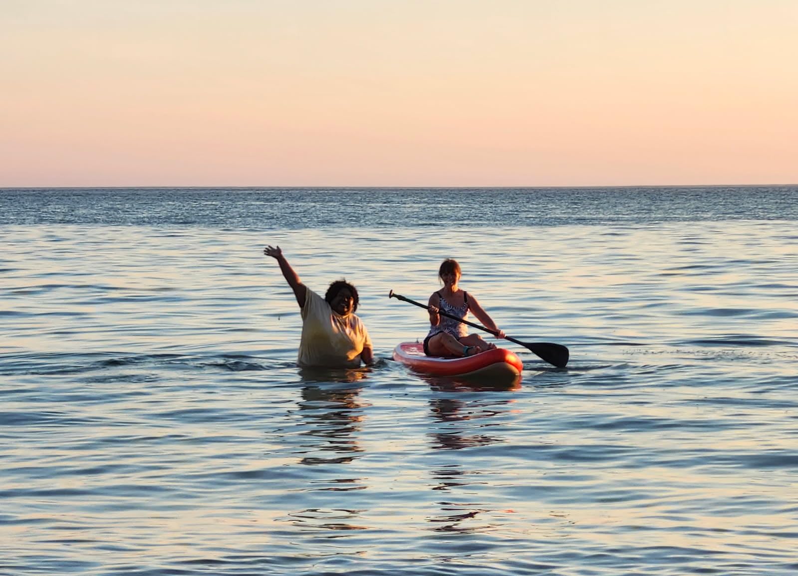 FEATH-R-LITE Inflatable Stand Up Paddle Board with Beginner SUP Accessories customer photo 2