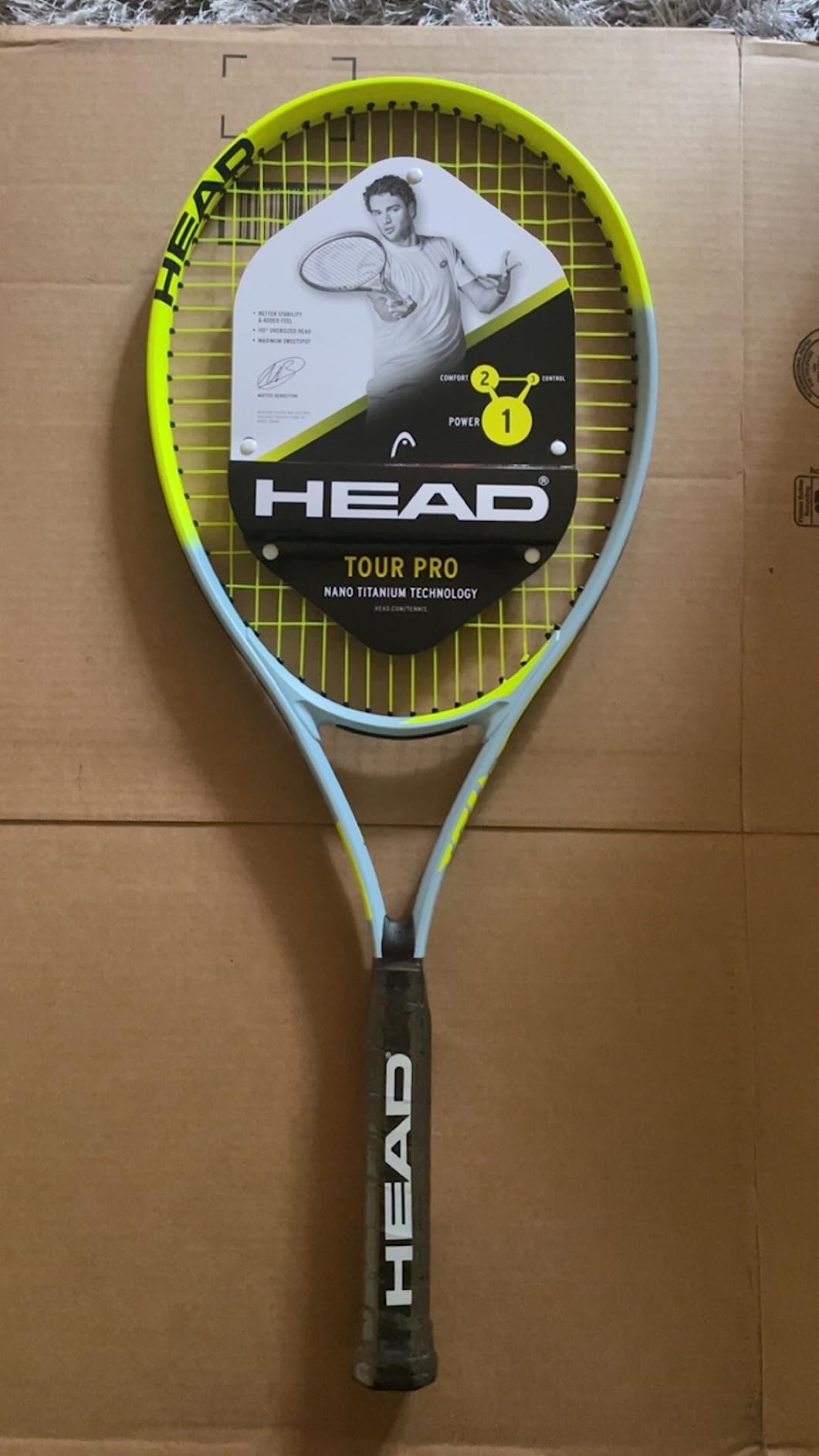 HEAD Tour Pro Tennis Racket, 4 3/8