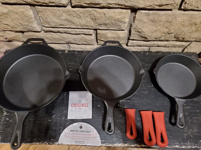 Cuisinel Cast Iron Skillet Set - 8