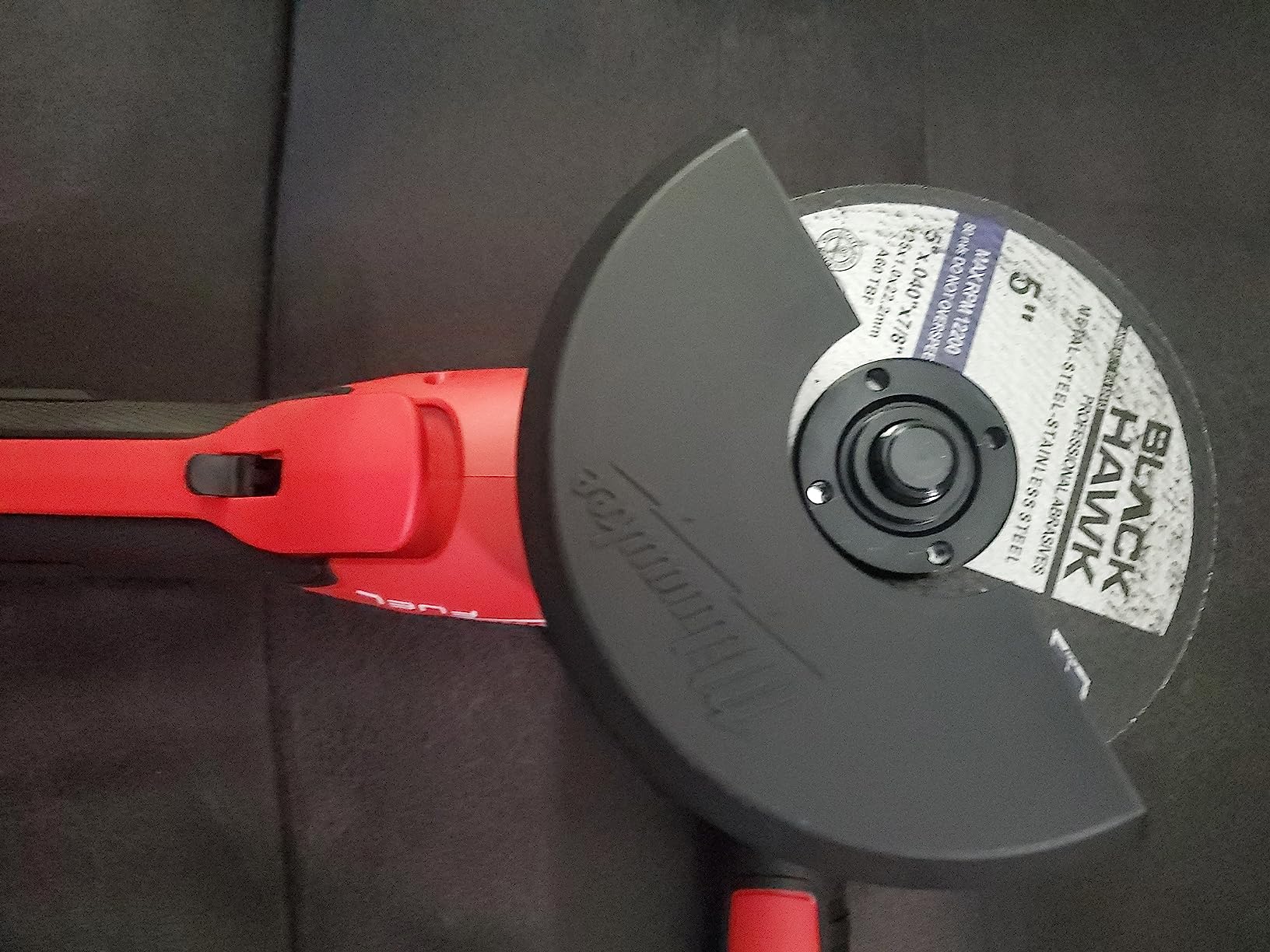 Milwaukee 2880-20 M18 Fuel Brushless Lithium-Ion 4-1/2 in. / 5 in. Cordless Small Angle Grinder with No-Lock Paddle Switch (Tool Only) customer photo 1