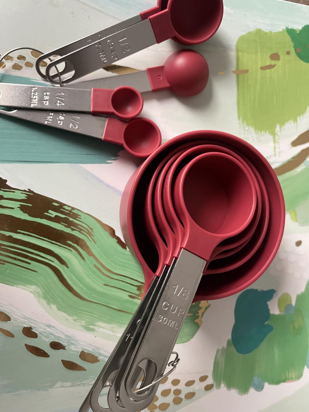 Measuring Cups & Spoons Set, Stackable Cups and Spoons customer photo 2