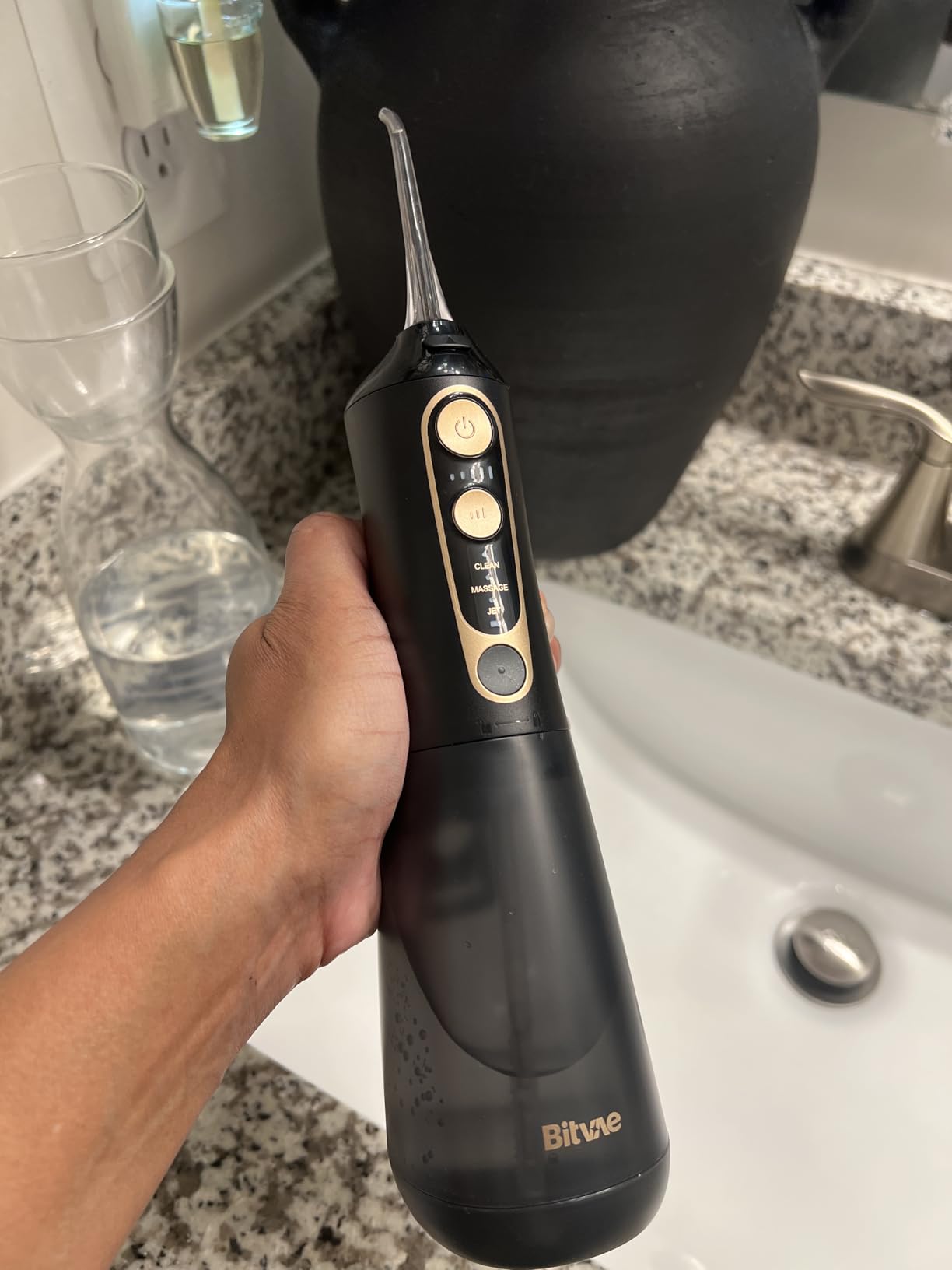 Bitvae Water Dental Flosser for Teeth, Cordless Water Teeth Cleaner Picks customer photo 2