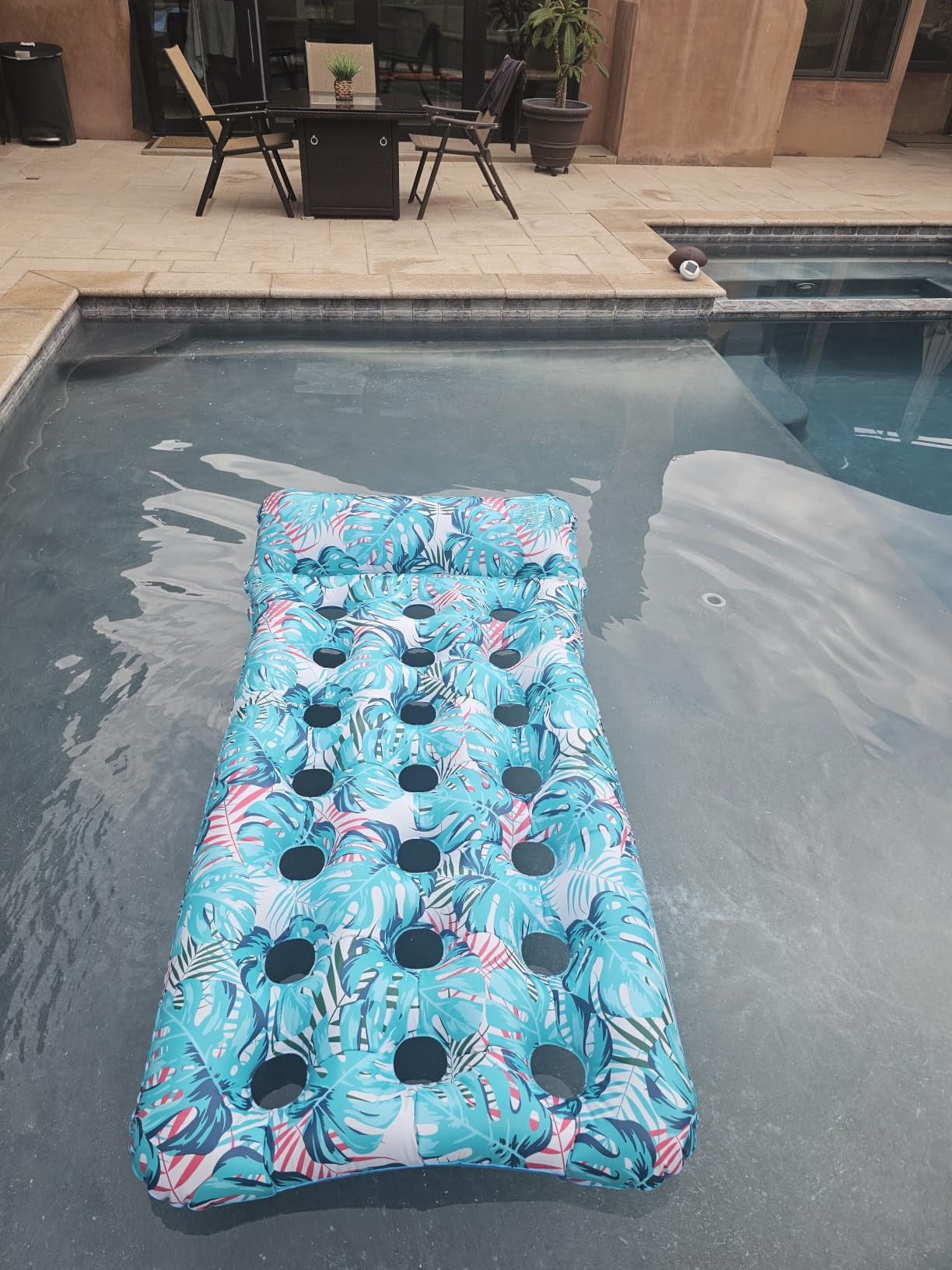 Stonful 2 Pack Inflatable Pool Floats, Cooling Pool Rafts for Adults customer photo 2