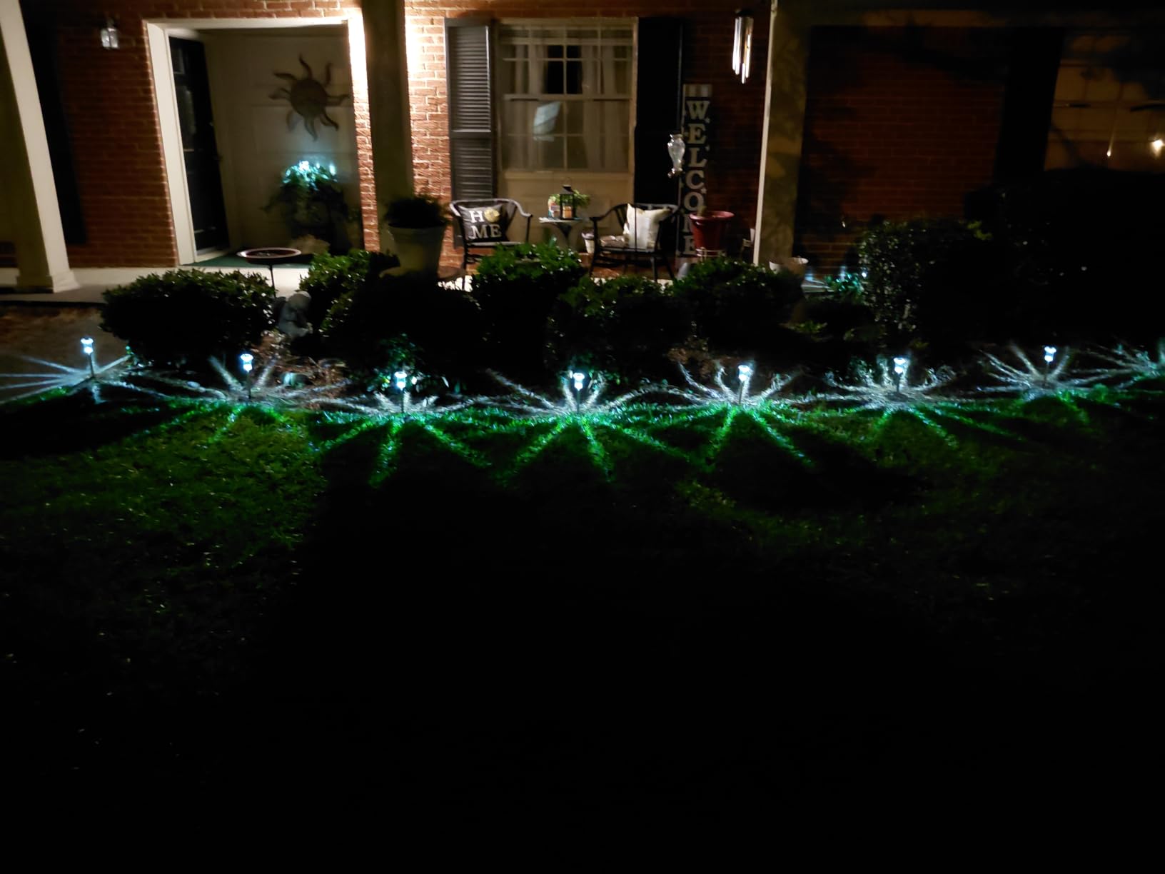 DenicMic Solar Lights Outdoor Waterproof 10 Pack Pathway Lights Cool White customer photo 2