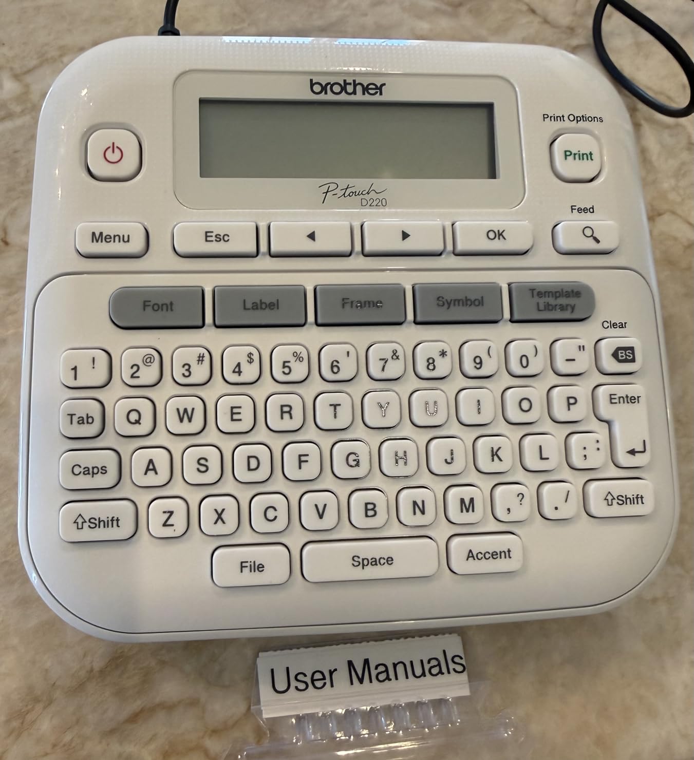 Brother P-Touch PTD220 Home/Office Everyday Label Maker | Prints TZe Label Tapes up to ~1/2 inch White customer photo 2