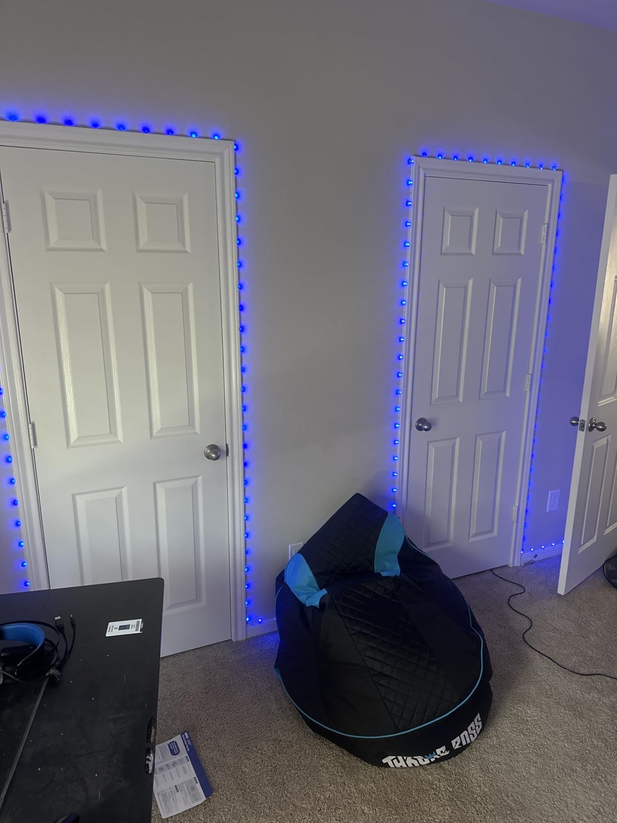 Keepsmile 100ft Led Strip Lights (2 Rolls of 50ft) Bluetooth Smart App Control Music Sync Color Changing RGB Led Light Strip with Remote,Led Lights for Bedroom Room Home Decor Party Festival customer photo 2