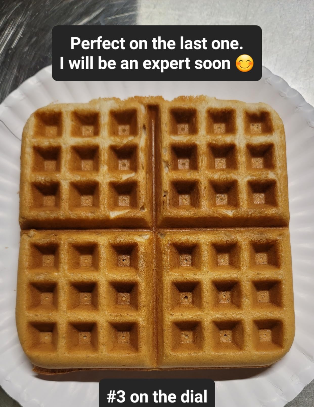 Ninja Belgian Waffle Maker Pro, 5 Shade Settings, Black/Silver, BW1001 customer photo 2
