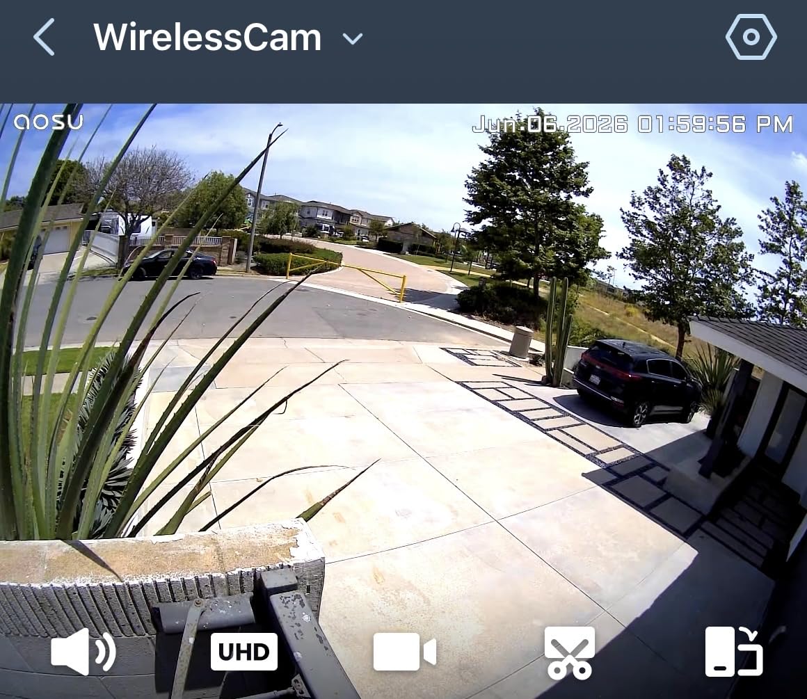 aosu 2K QHD Battery Security Cameras Wireless Outdoor System, 2-Cam-Kit customer photo 1