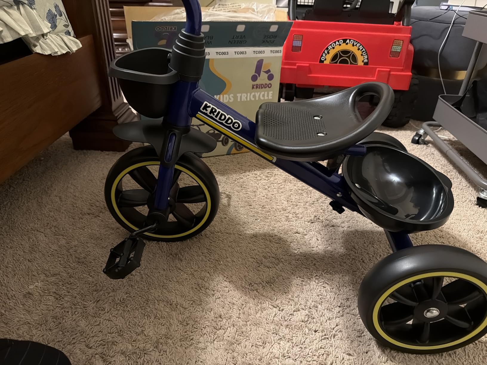 KRIDDO Toddler Tricycle for Toddlers Age 2-5, Tool-Free Trike customer photo 1