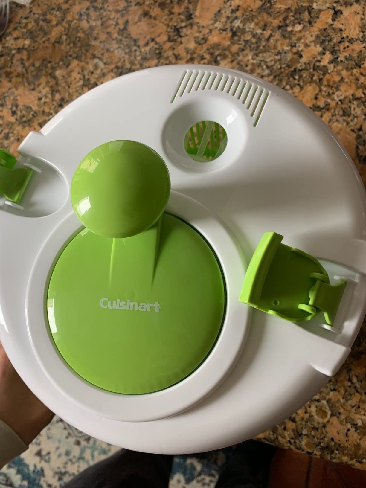 Cuisinart Large Salad Spinner- Wash, Spin & Dry Salad Greens, Fruits & Vegetables, 5qt, CTG-00-SASG Grey customer photo 2