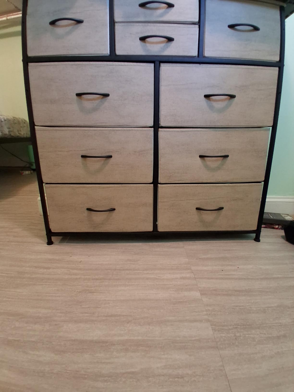 LUMTOK 10 Drawers Dresser for Bedroom,Chest of Drawers for Closets,Greige customer photo 2