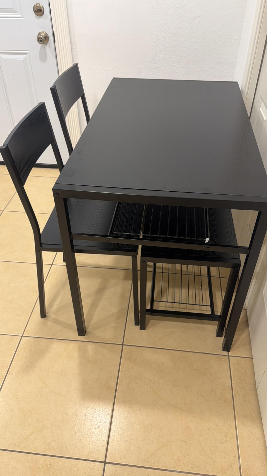 Gizoon 4-Piece Dining Table Set for 4, Kitchen Table customer photo 2