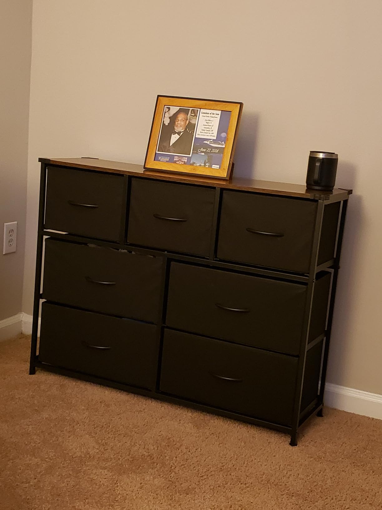 WLIVE Dresser for Bedroom, 7 Drawers, TV Stand, White customer photo 2