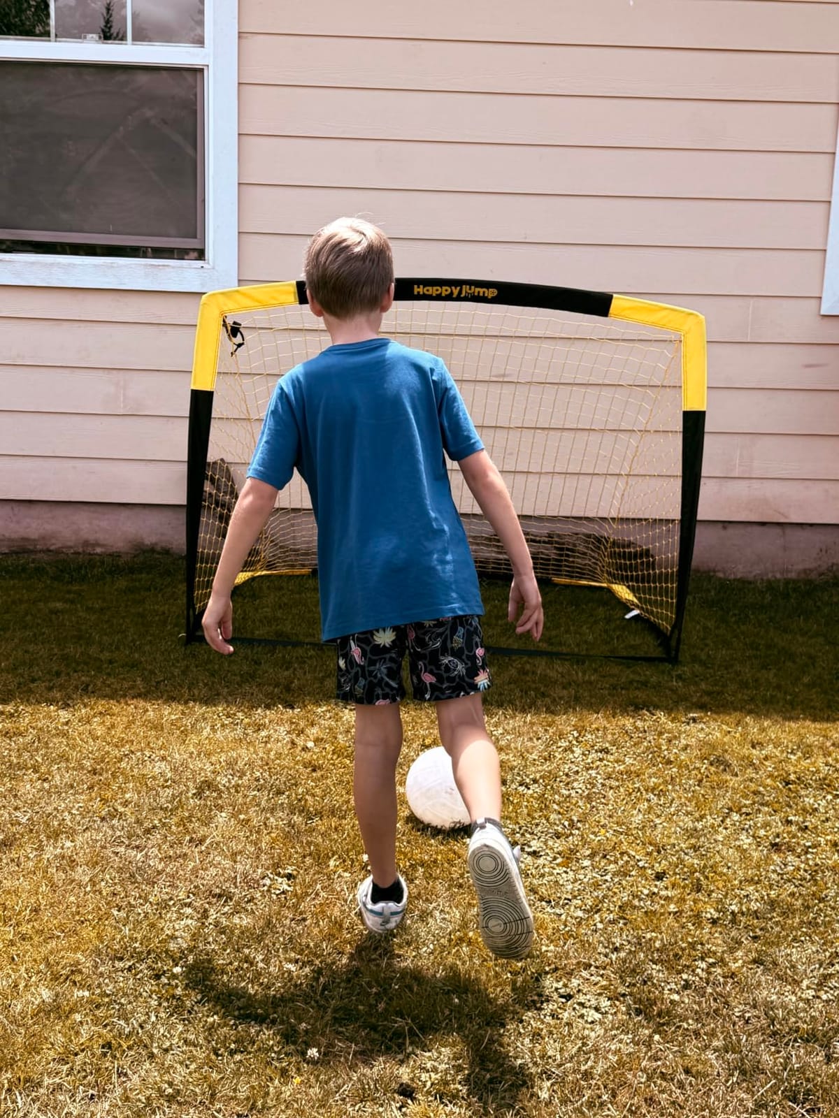 Happy Jump Portable Soccer Goal 7x5 & 5x3.6 FT, Large-Frame Training Net customer photo 1