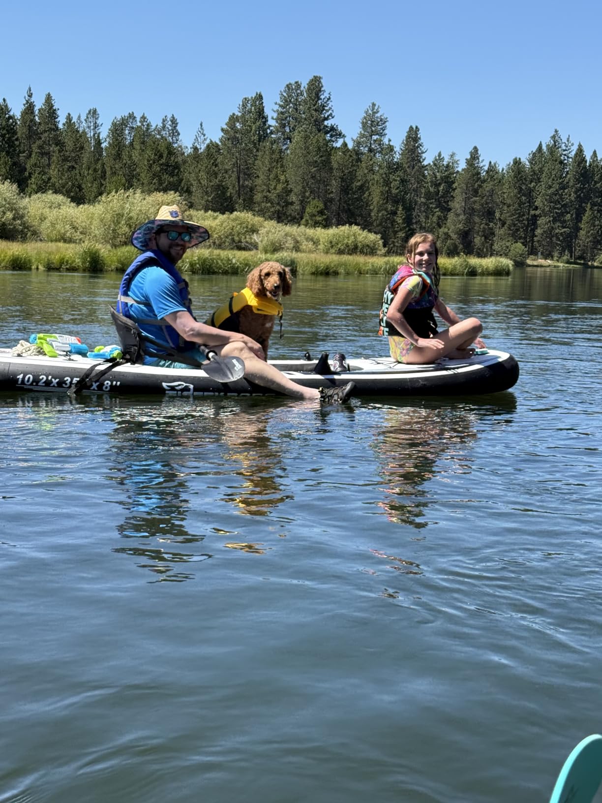 TIGERXBANG 10.2'x35''x8'' Inflatable Kayak with Detachable Seat, SUP-Kayak Set Includes Hand Pump/Aluminum Oar/Backpack, Boat for Adults/Youth | for Fishing, Touring customer photo 2