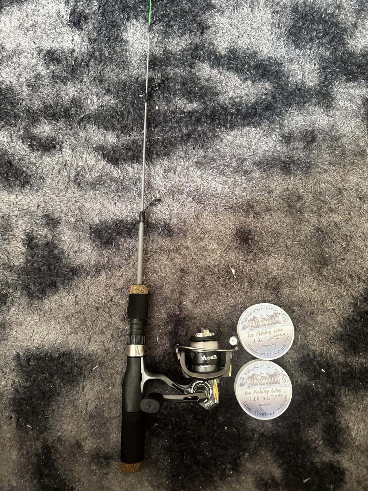 Aventik Ultralight Ice Fishing Rod and Reel Combo 26/28/30/32 inch Medium Light Fast Action Multi-Species Ice Fishing Combos for Walleye Perch Panfish customer photo 2
