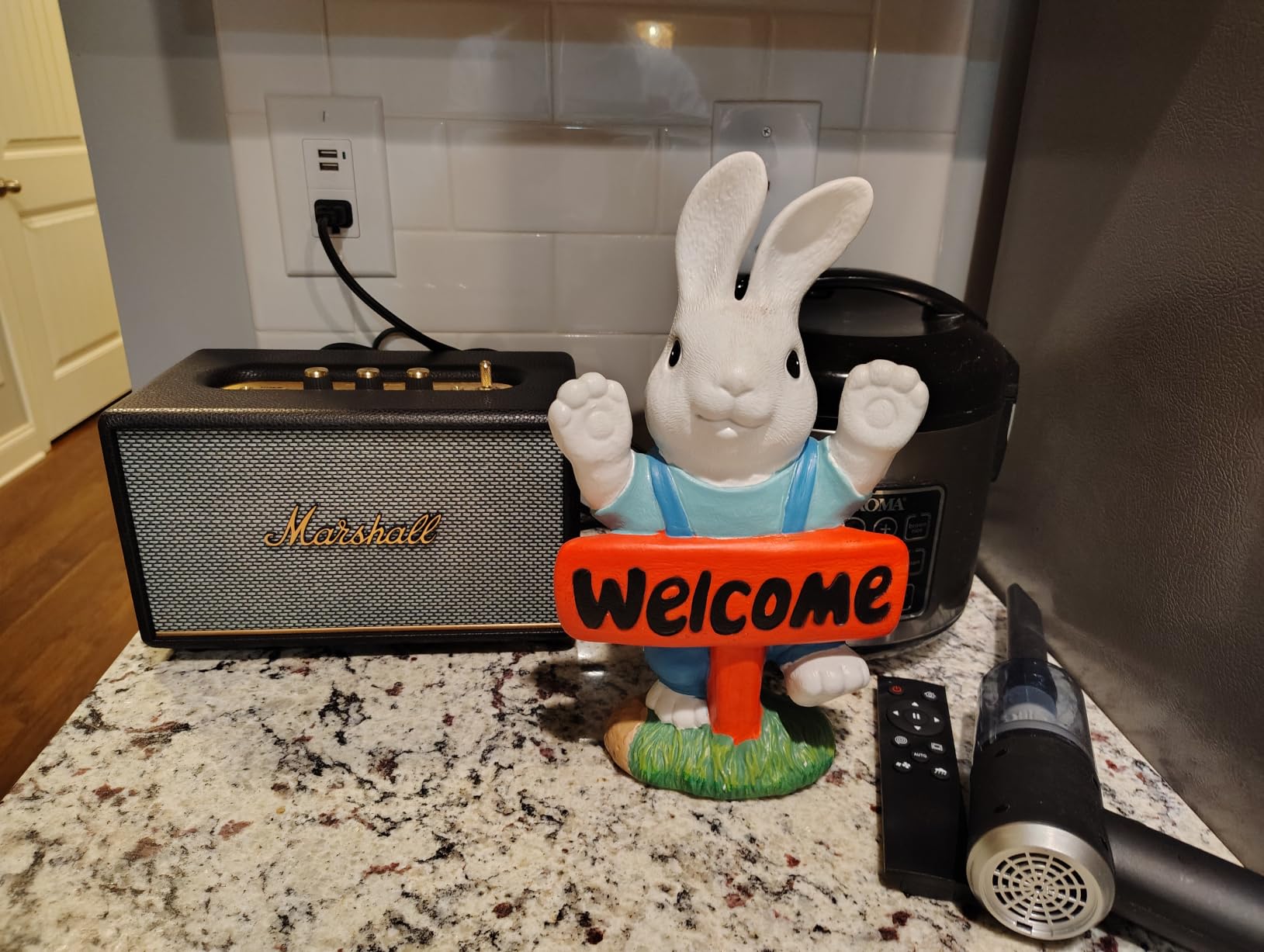 Marshall Acton III Bluetooth Home Speaker - Loud Stereo Sound with Bass and Treble Controls | Plug-in Powered | 3.5mm Aux Input - Cream customer photo 2