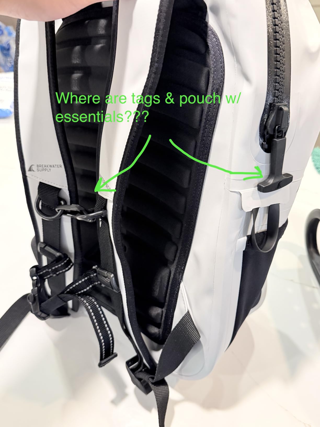 Breakwater Supply™ Fogland Waterproof IP68 Submersible Backpack | Laptop Sleeve & Airtight Zippers for Outdoors, Travel, Boating, Kayaking, Surfing, Floating Dry Bag, Unisex, TPU (Stealth Black, 25L) customer photo 1