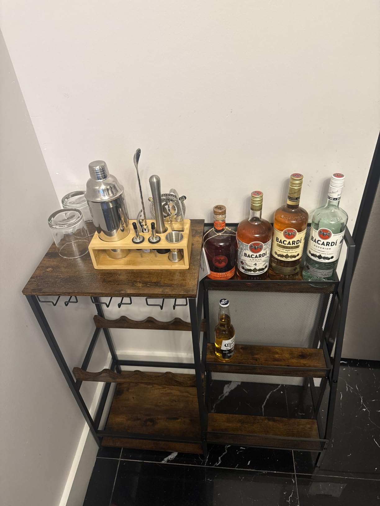 Cocktail Shaker Set, 18/8 Food-Grade Stainless Steel Mixology Bartender Kit 10-Piece Bar Tools with Stylish Bamboo Stand - Rust-Proof & Dishwasher Safe - Professional Martini Shaker Gift for Men, Dad customer photo 2