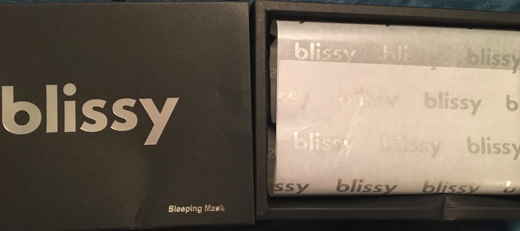Blissy Silk Sleep Mask - 100% Pure Mulberry Silk, 22 Momme 6a Fibers - Blindfold Sleep Mask Side Sleeper Eye Cover customer photo 1