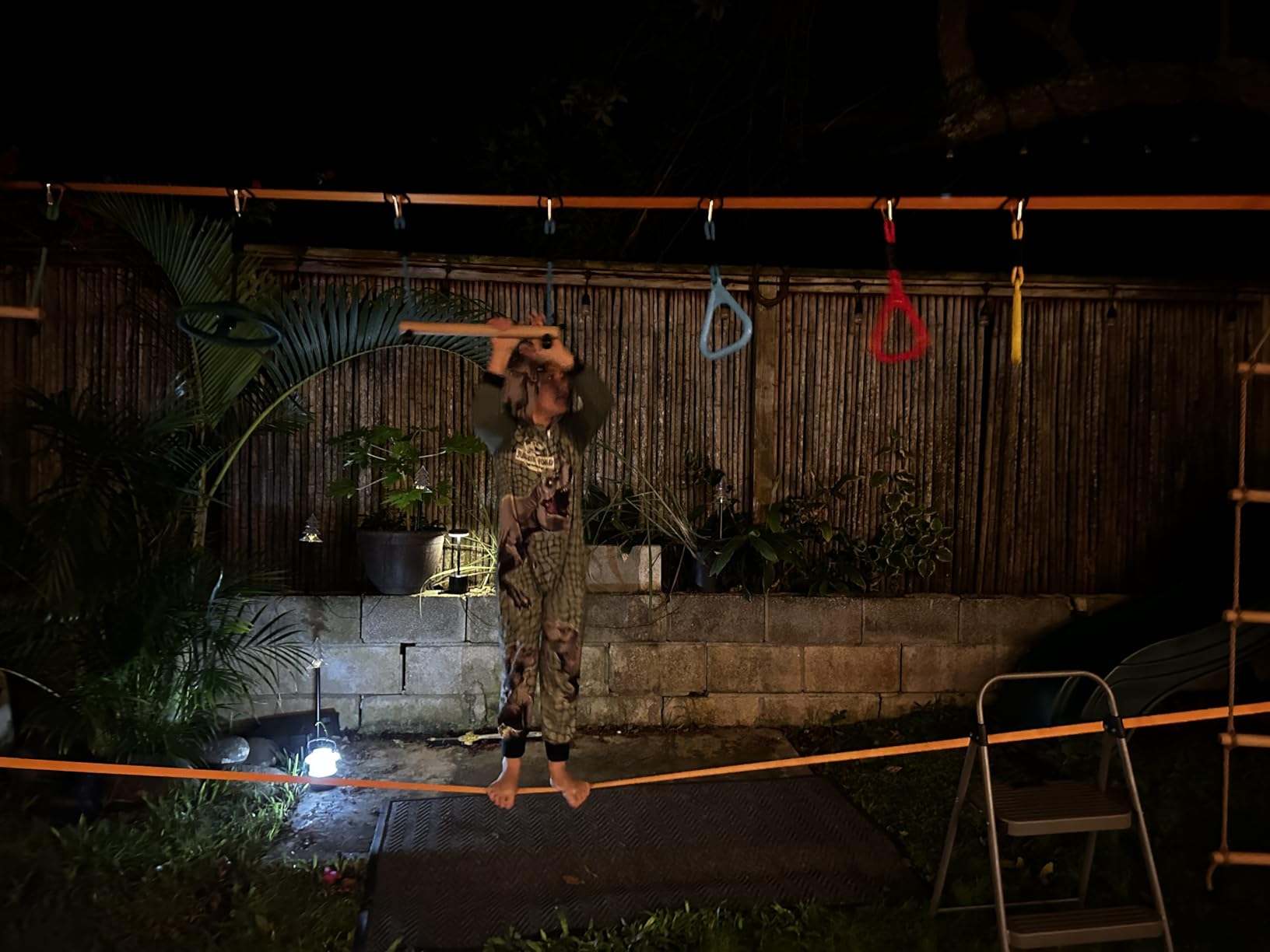 Hyponix Ninja Warrior Obstacle Course for Kids, 2 x 60 ft, 13 Obstacles customer photo 1