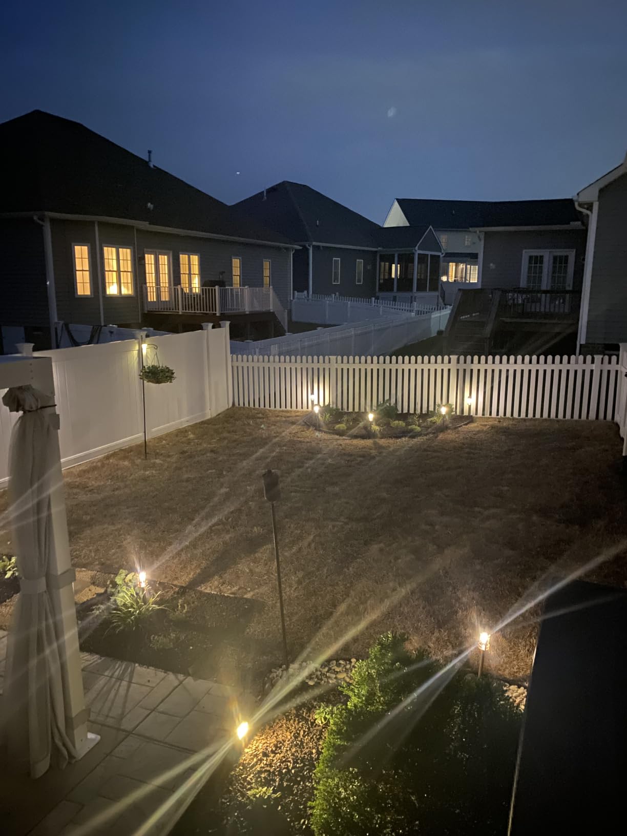 Mancra Solar Pathway Lights, 8 Pack LED Solar Lights Outdoor Waterproof, Glass Metal Garden Lighting for Yard Path Landscape Lawn Walkway Driveway, 3000K customer photo 1