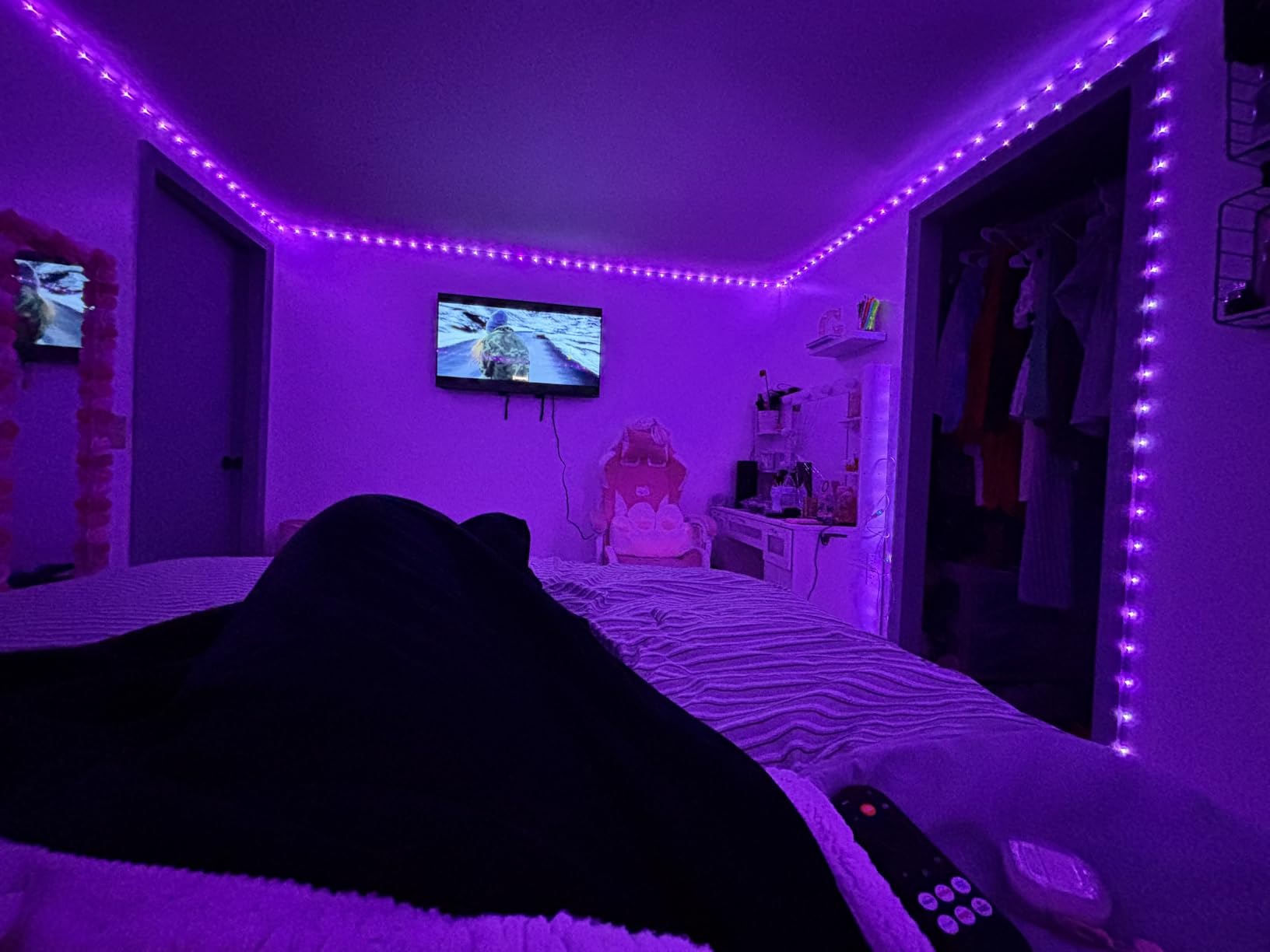 dalattin Led Strip Lights 200ft (2 Rolls of 100ft), Led Lights for Bedroom with App & Remote Control, 24V Led Lights Strip for Room & Festival Decoration customer photo 2