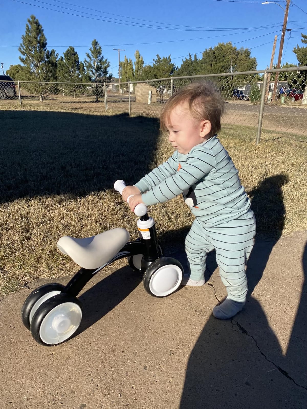 Gamfeiny Colorful Lighting Baby Balance Bike Toys for 1 Year Old Boy Girl Gifts, 10-36 Month Toddler Balance Bike, No Pedal 4 Silence Wheels & Soft Seat First Riding on Toys, 1st Birthday Gifts customer photo 2