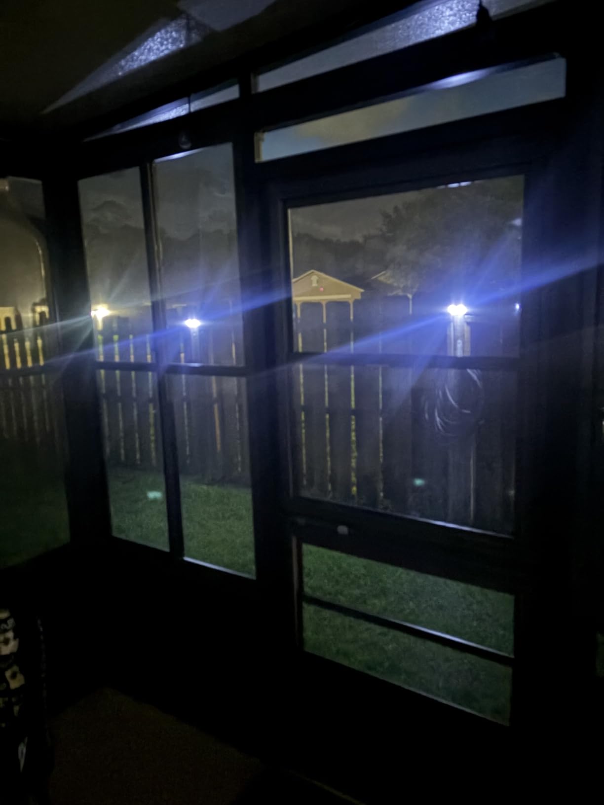 Peasur Solar Lights Outdoor Motion Sensor, 6 Pack 140 LED Solar Powered Fence Light Waterproof, 3 Modes Security Wall Lighting for Outside Yard Deck Garden customer photo 1