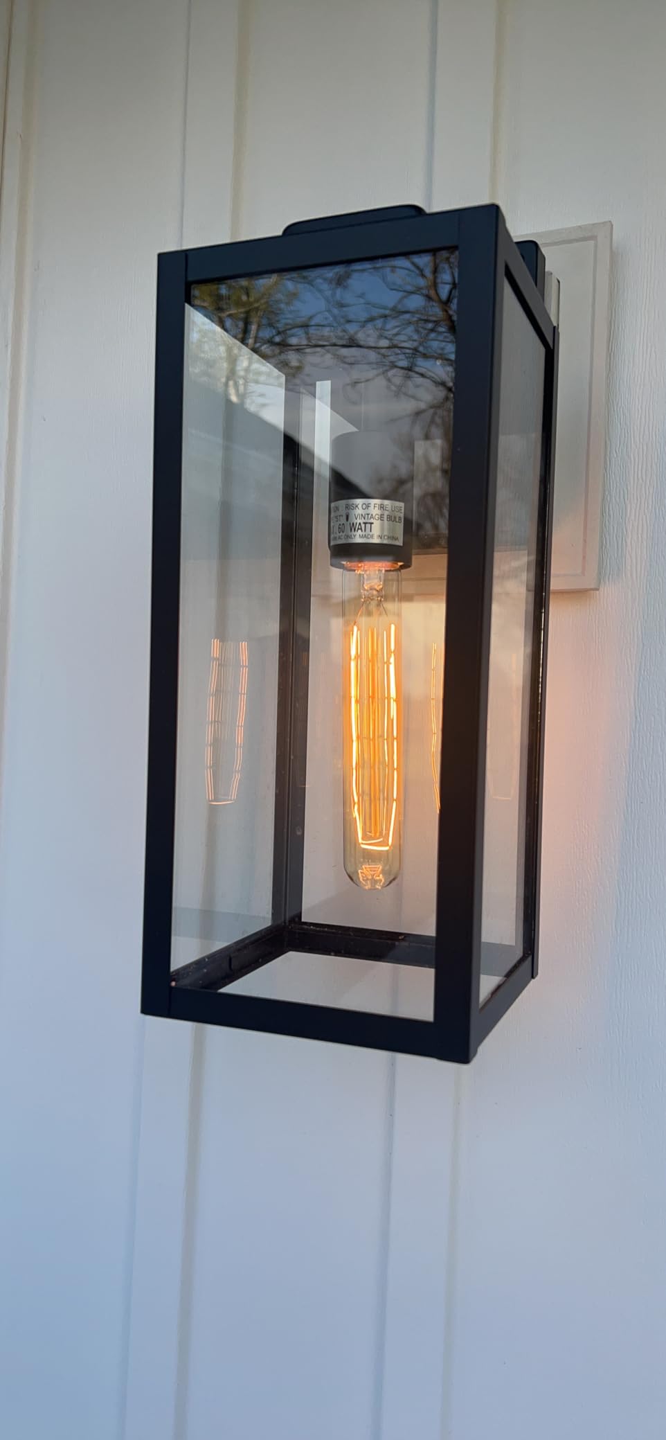 hykolity Large Size Outdoor Wall Lights,16 Inch Wall Lantern customer photo 1