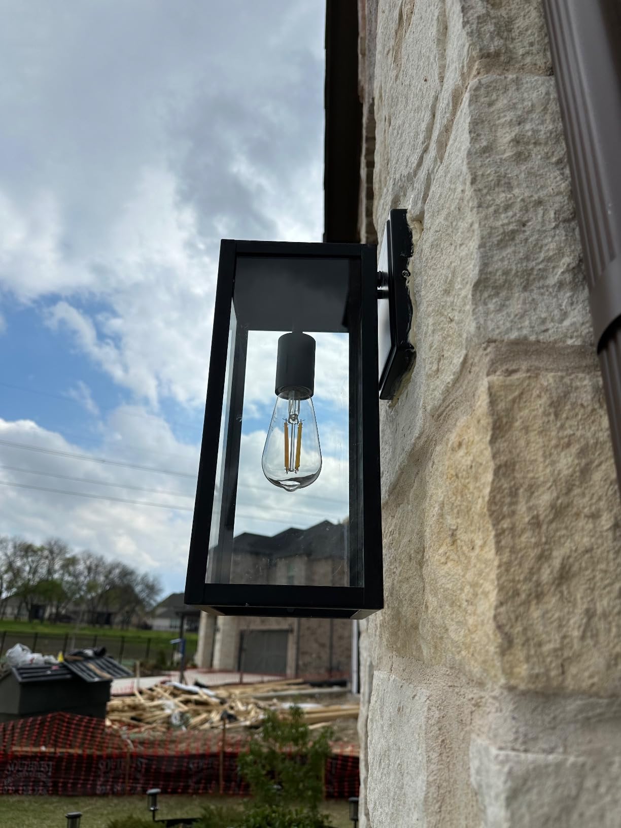 hykolity Large Size Outdoor Wall Lights,16 Inch Wall Lantern customer photo 2