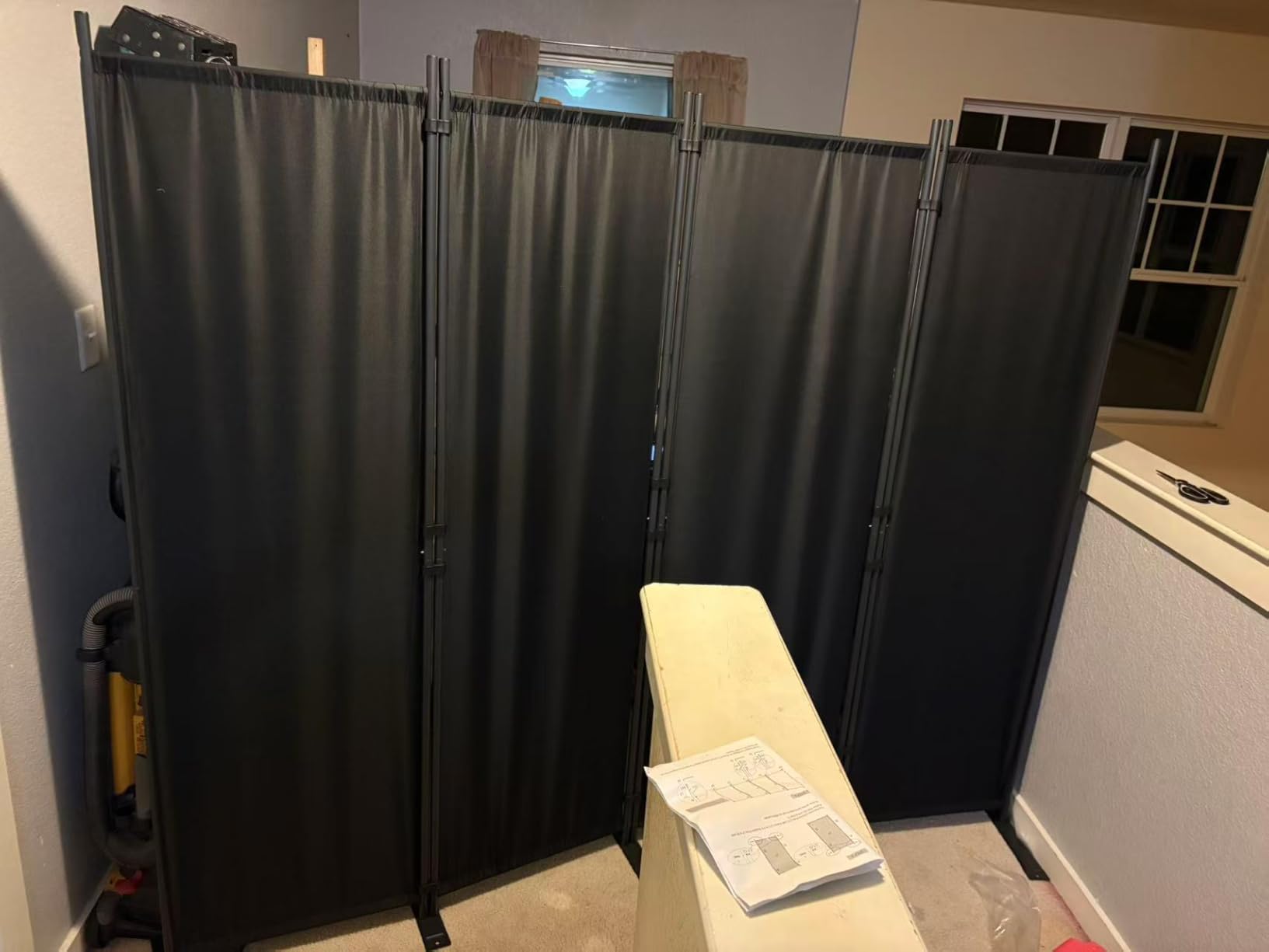 Room Divider 4 Panel-88''Wide,6FT Room Dividers and Folding Privacy Screens customer photo 2
