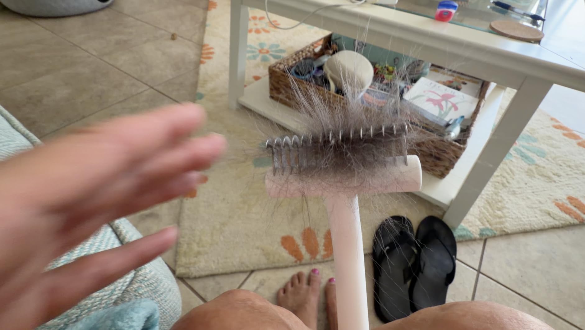 aumuca Undercoat Rake for Dogs, Deshedding & Dematting Comb for Cats, Horse customer photo 1