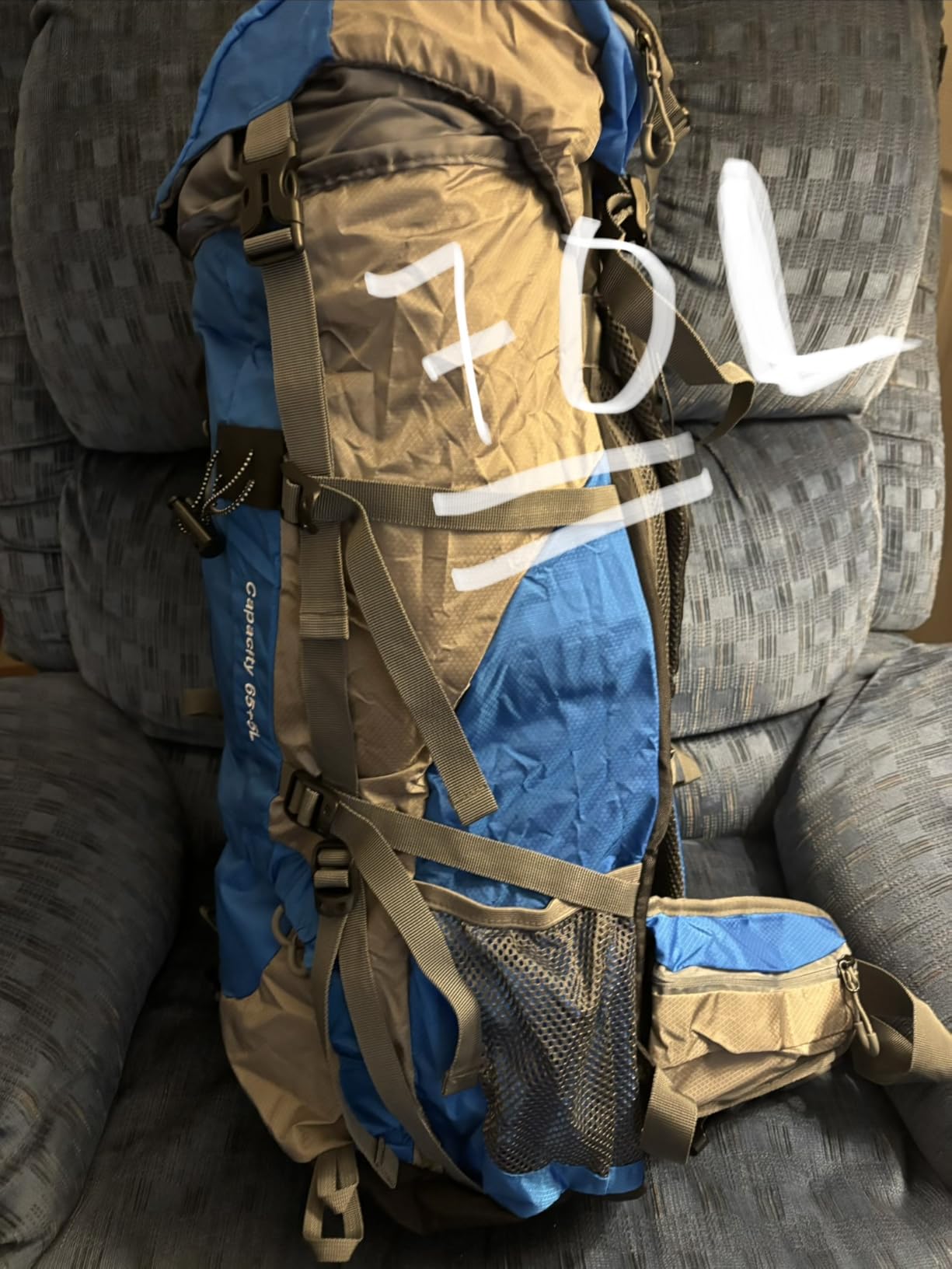 King'sGuard 70L Hiking Backpack with Rain Cover Lightweight Waterproof Travel Camping Backpack Large Backpacking Pack customer photo 1