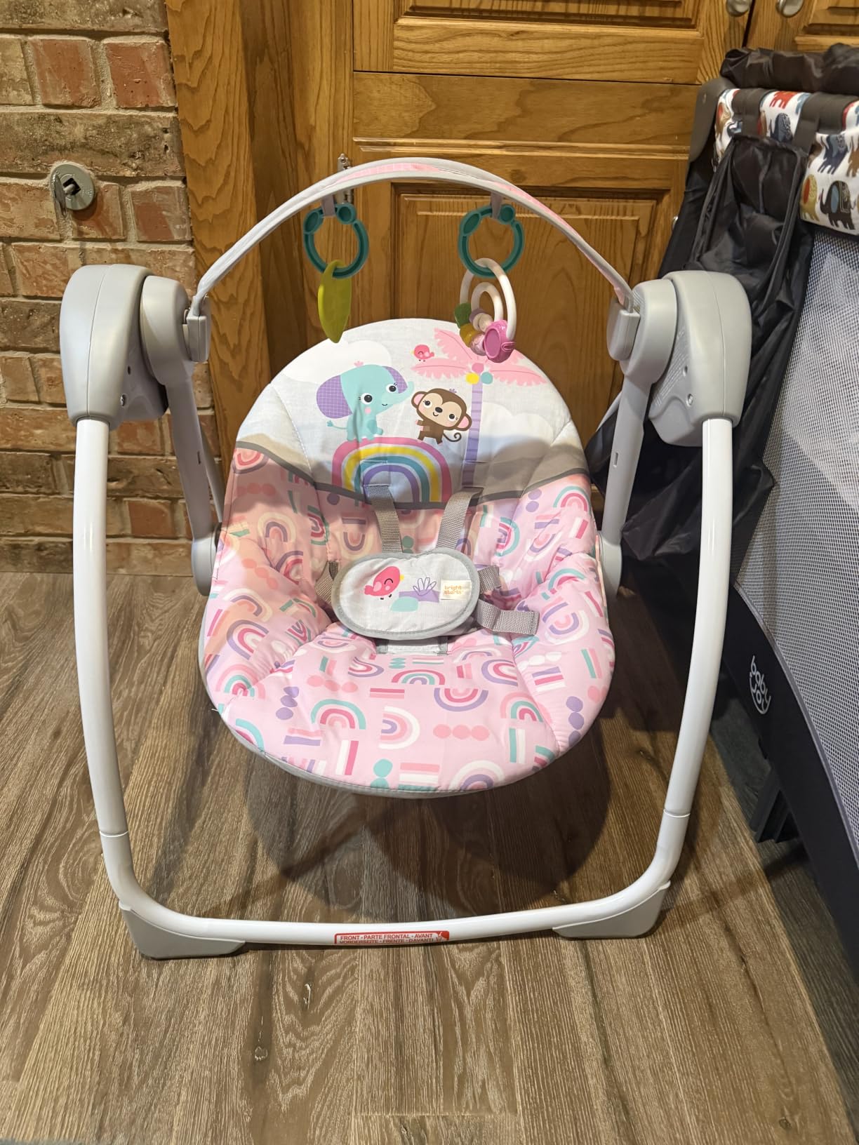 Bright Starts Portable Electric Baby Swing, Newborn to 9 Months customer photo 1