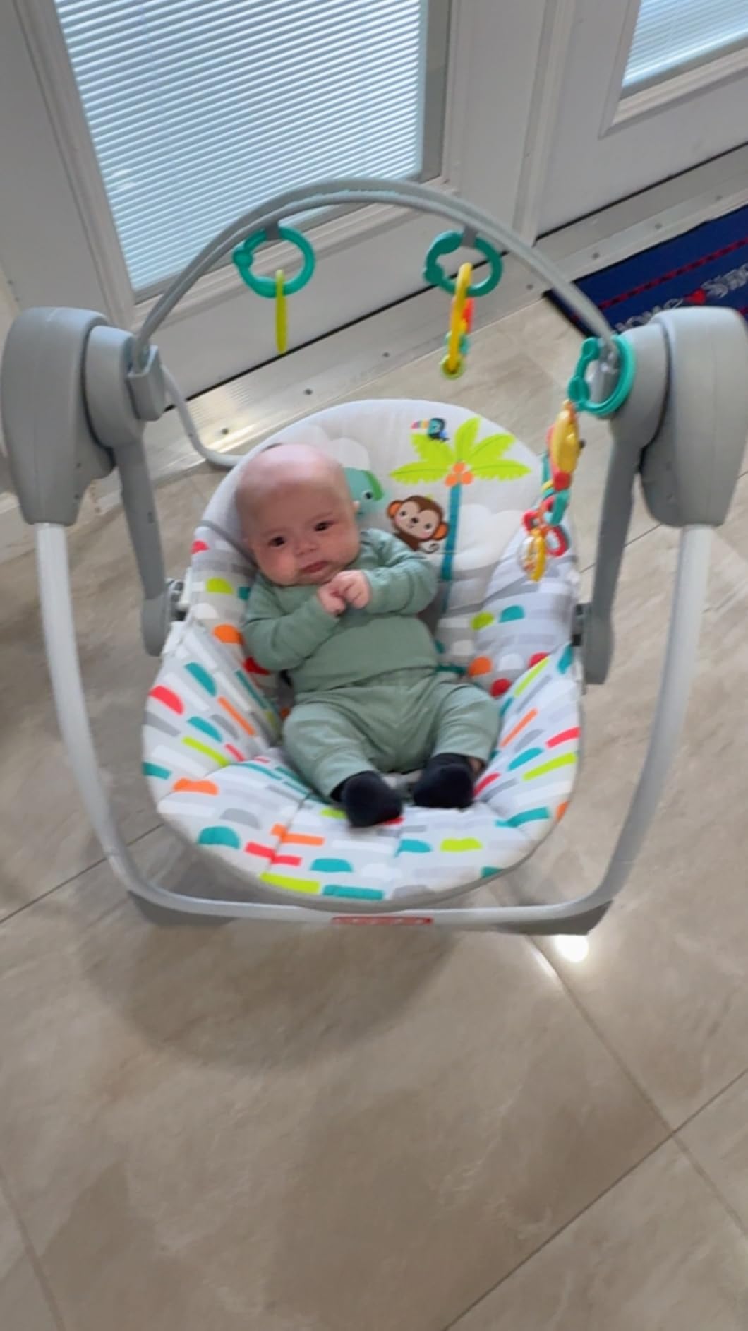 Bright Starts Portable Electric Baby Swing, Newborn to 9 Months customer photo 2