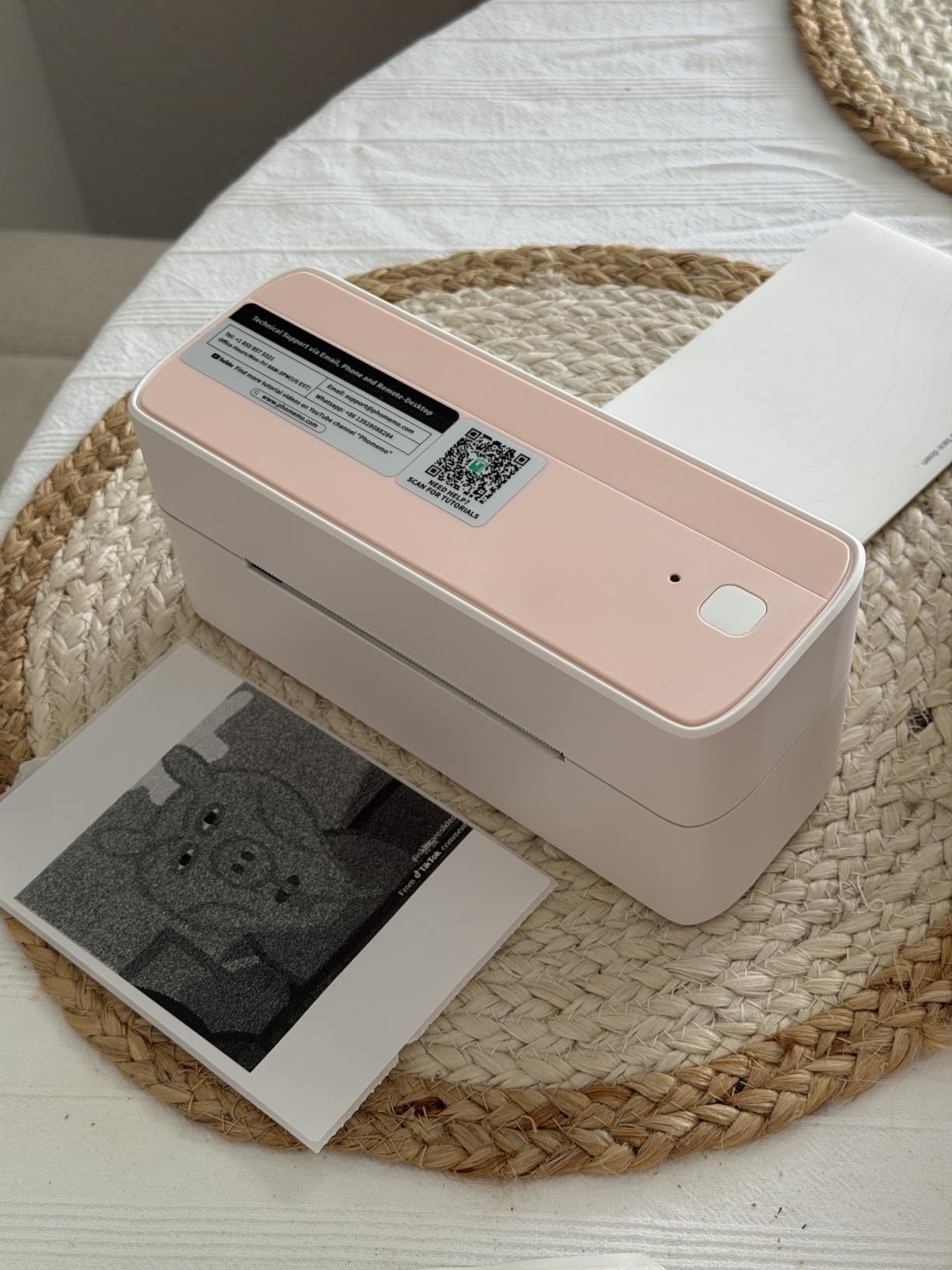 Phomemo Bluetooth Thermal Label Printer, 241BT Label Printer & 20Pcs Labels customer photo 1