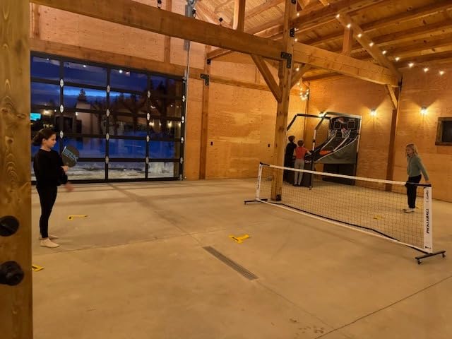 Fostoy Portable Pickleball Net Set with Wheels, 22 FT & Half Court 11 FT customer photo 1