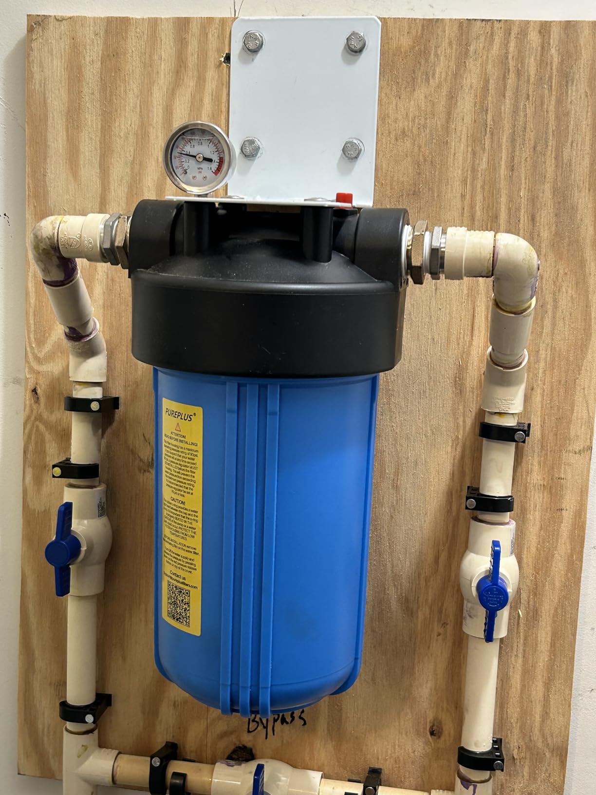 PUREPLUS 1-Stage Whole House Water Filter System, Iron & Manganese Reduce customer photo 1