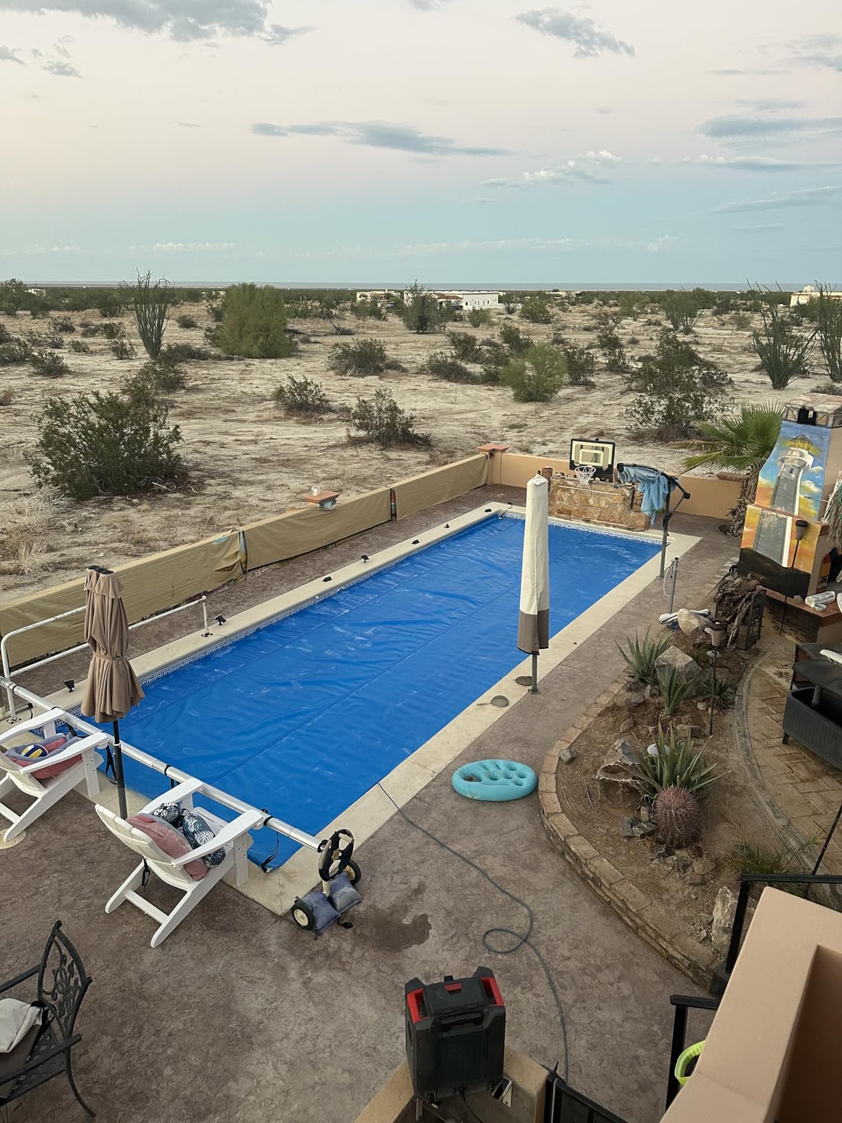 BigXwell Heavy-Duty Solar Pool Cover 16x32ft - 16Mil Blue customer photo 1