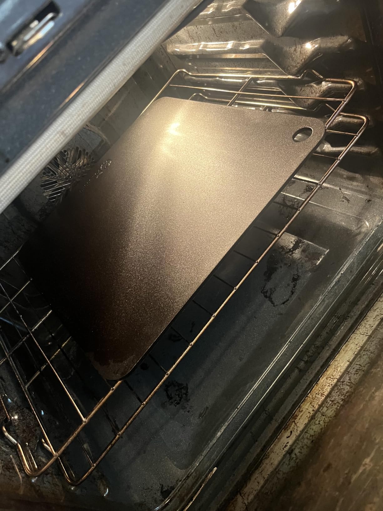 Chef Pomodoro 16 Inch Pizza Steel for Oven, Seasoned Baking Steel for Oven customer photo 2