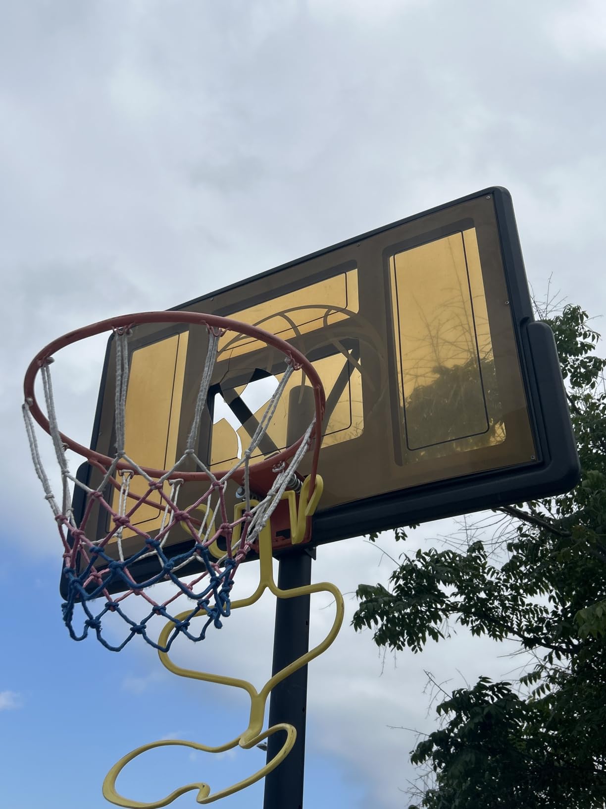 Yohood Basketball Hoop Outdoor, 4.4-10FT Adjustable Height Basketball Goal customer photo 2