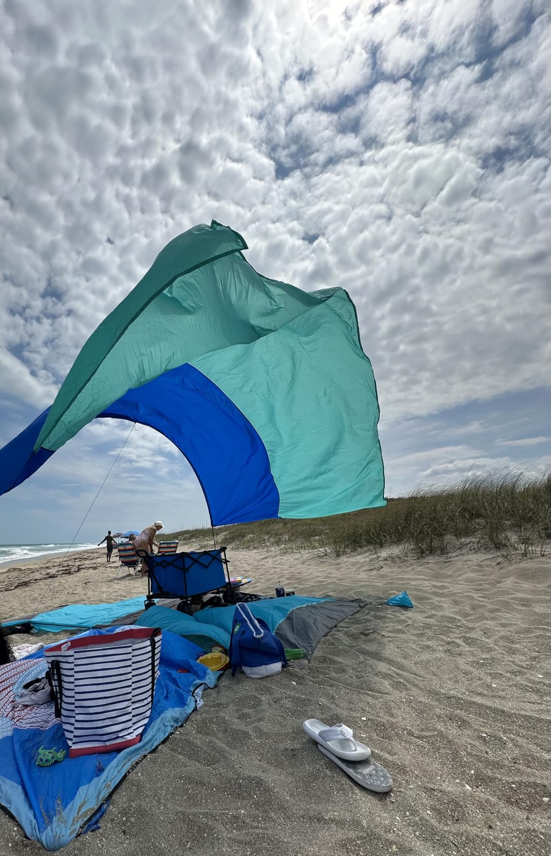 Shibumi Shade (Previous Generation) - World's Best Beach Shade. The Original Wind Powered® Beach Shade. Lightweight, Easy to Set up and Great for Groups up to 8 People customer photo 2