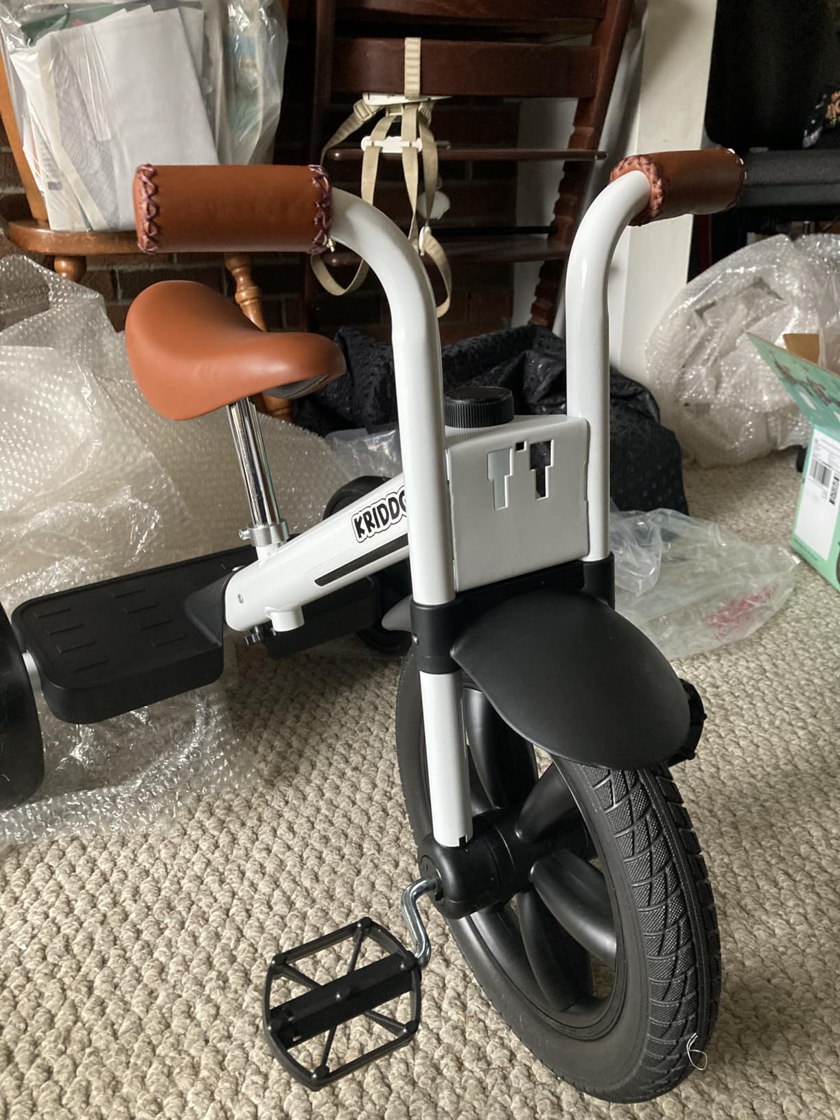 KRIDDO Tricycle for Toddlers 2-5 Years: Rubber Front Wheel, Front Light customer photo 1