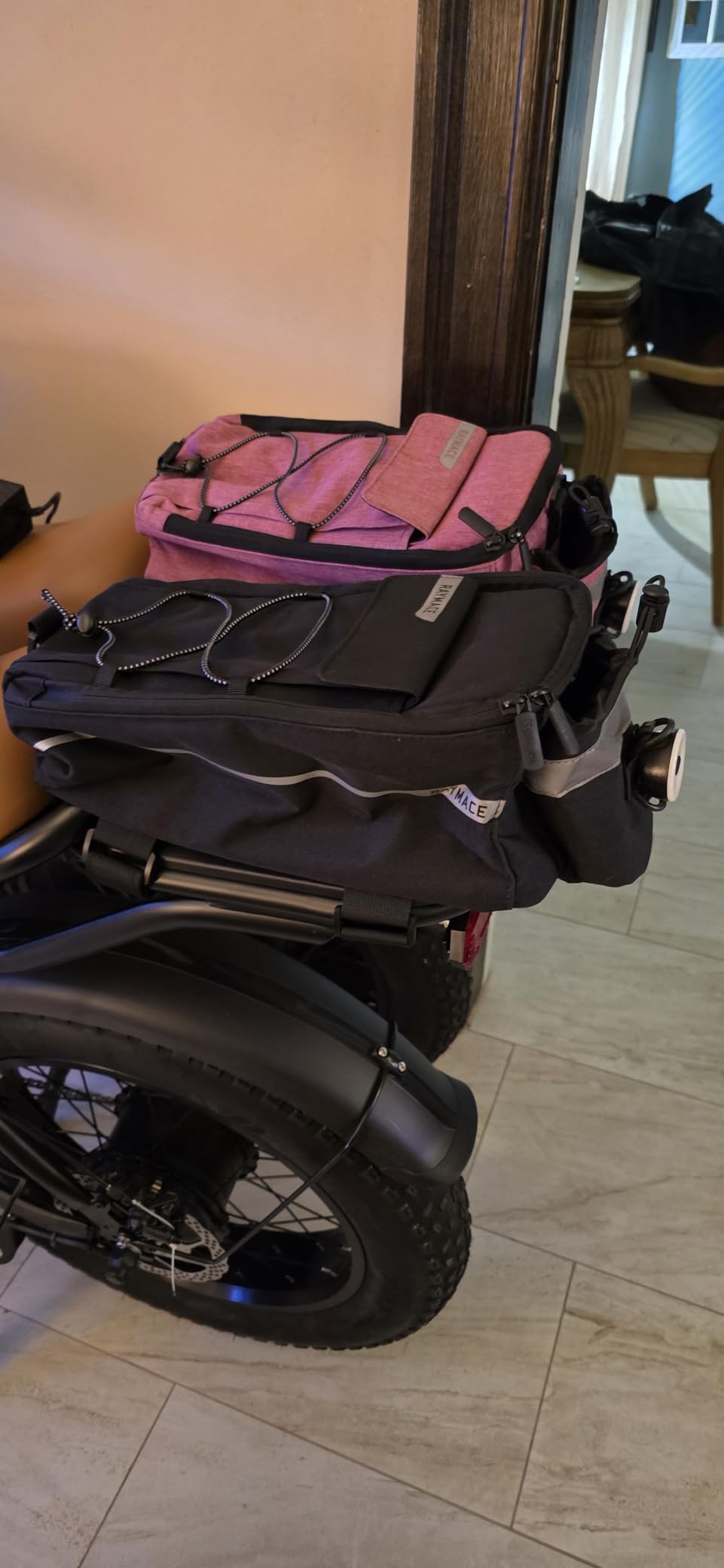 RAYMACE Bike Rear Rack Bag, Bike Trunk Cooler Bag customer photo 2