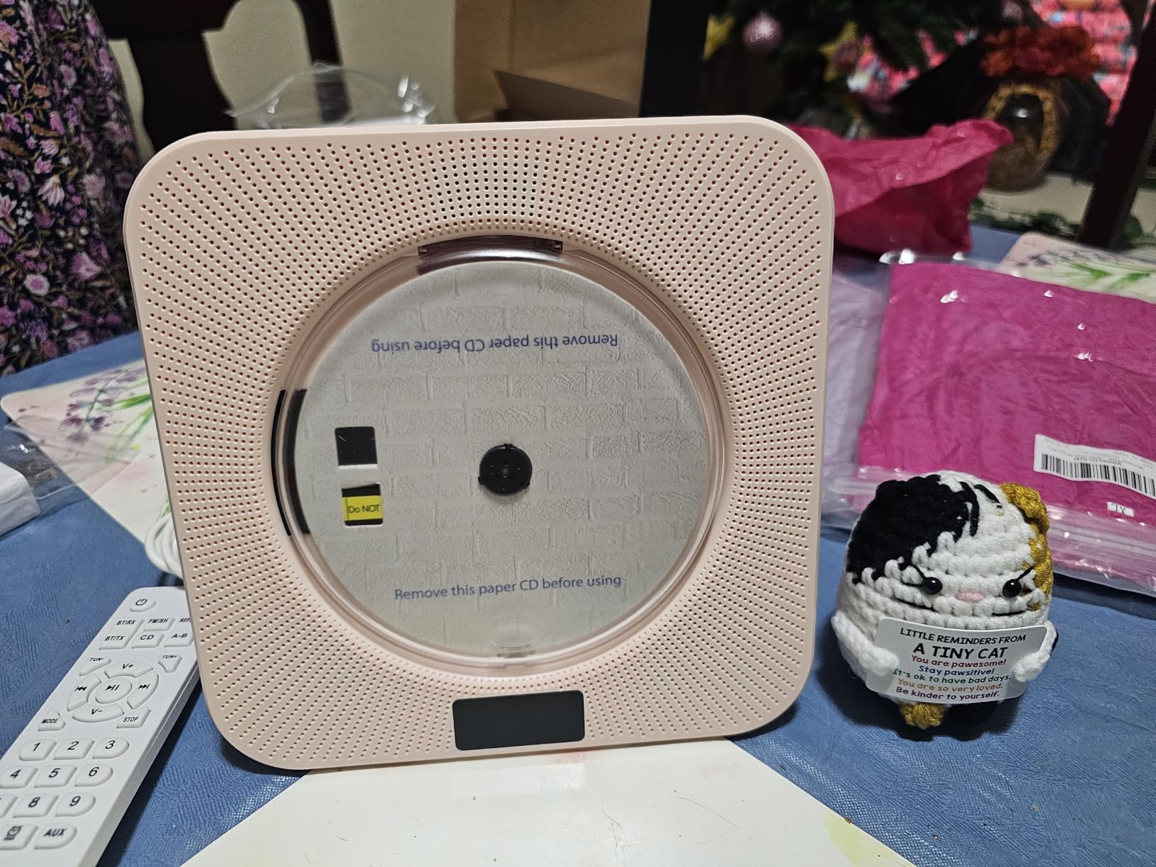 ROADOM Portable CD Player with Bluetooth, Hi-Fi Speakers & FM Radio customer photo 1
