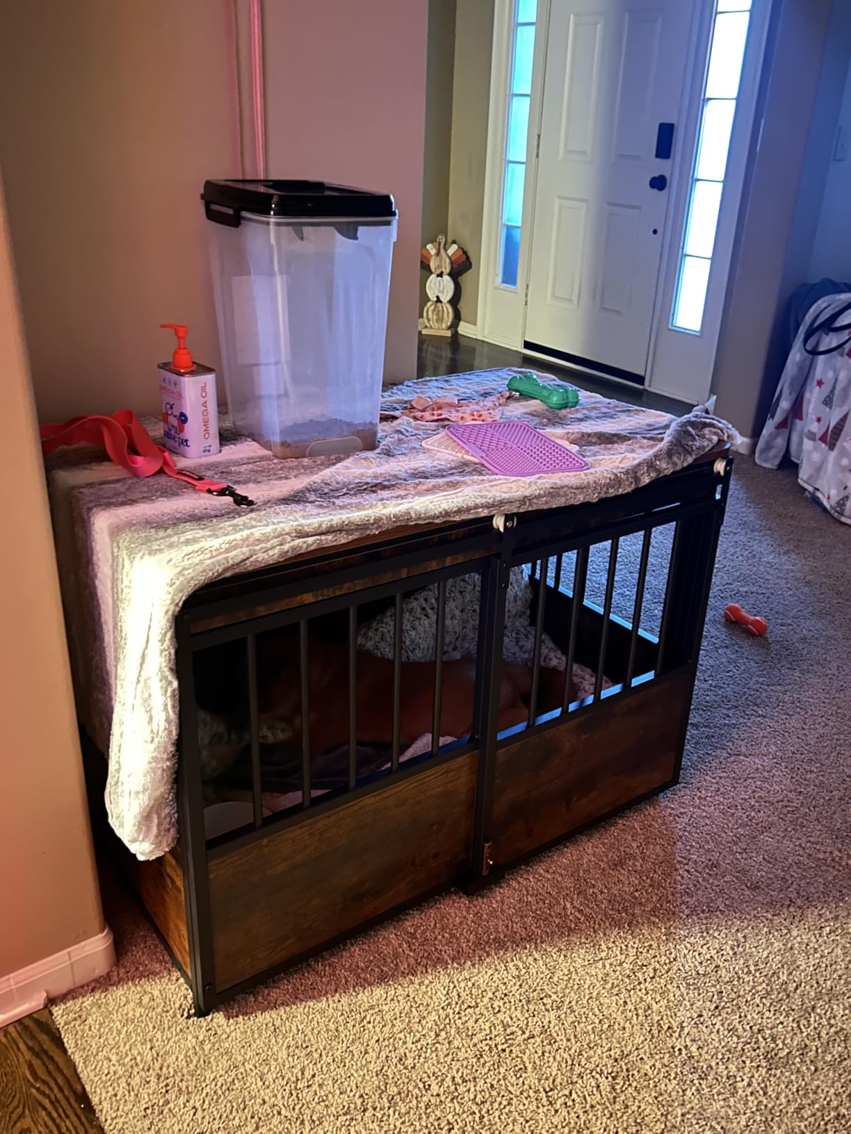 KOOPRO 32 Inch Dog Crate Furniture with Cushion for Large Medium Dogs customer photo 2