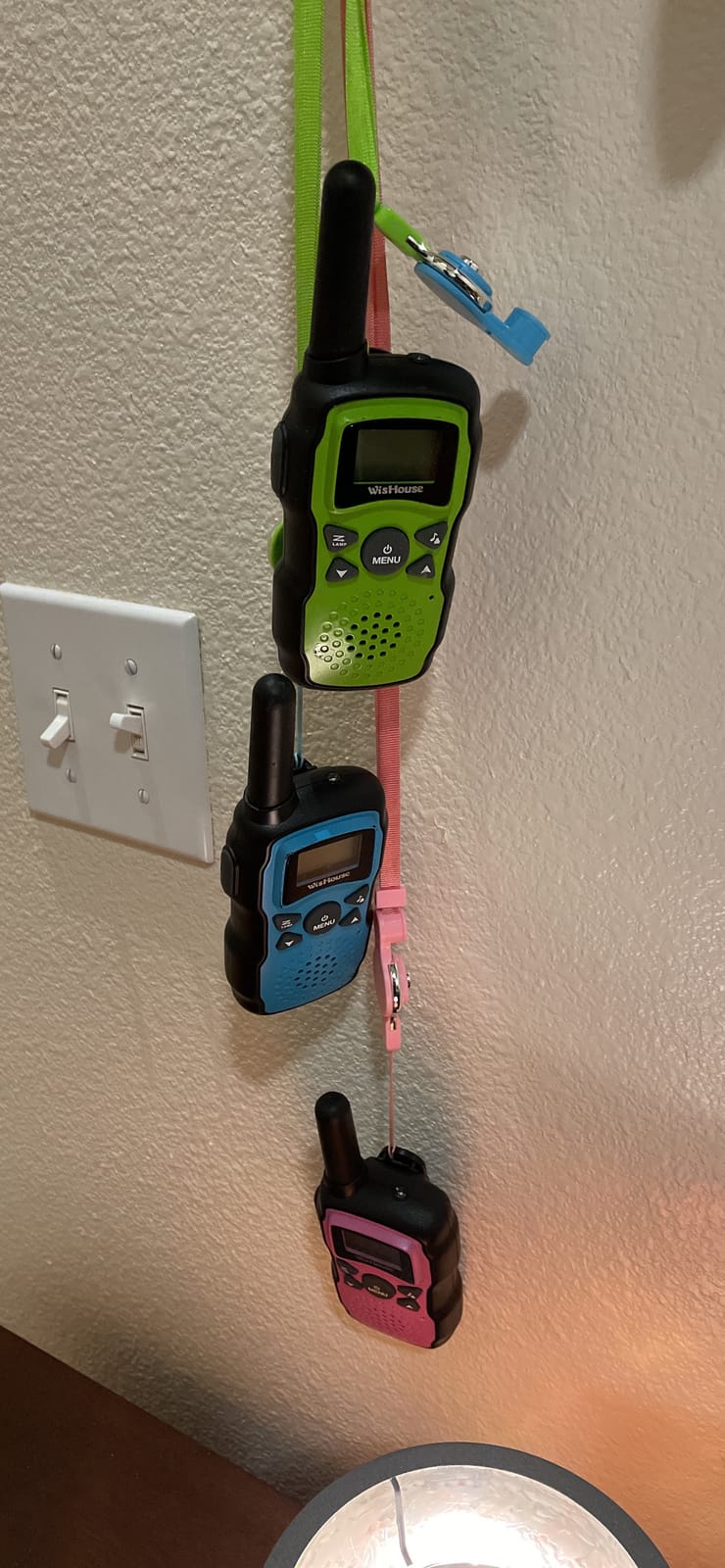 Wishouse Walkie Talkies Rechargeable for Kids Adults Long Range,Xmas Birthday Gift for Boys Girls 3 4 5 6 7 8 9 10 Year Old,Hiking Gear Camping Games Toys with Flashlight,VOX,Easy to Use 3 Pack customer photo 2
