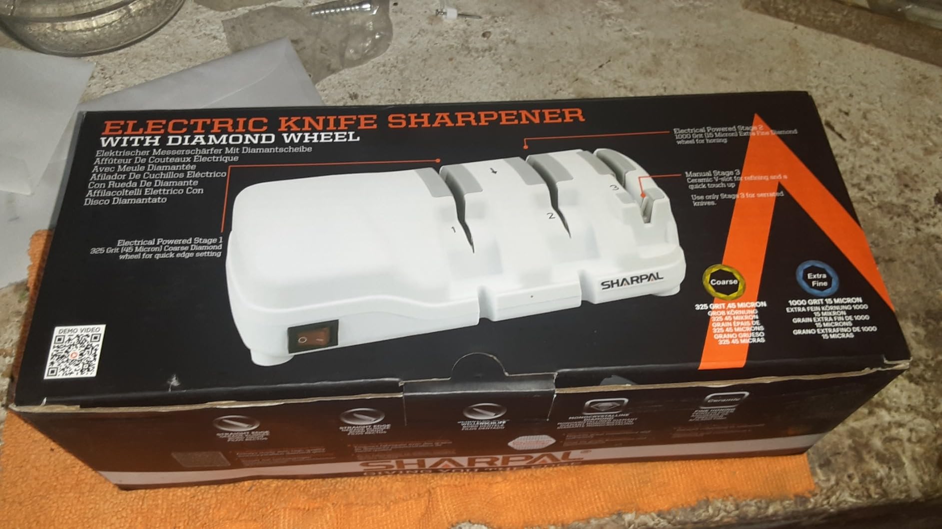 SHARPAL 198H Electric Knife Sharpener 3 Stage with Diamond Wheels customer photo 2